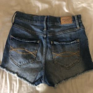Abercrombie high waist jean shorts